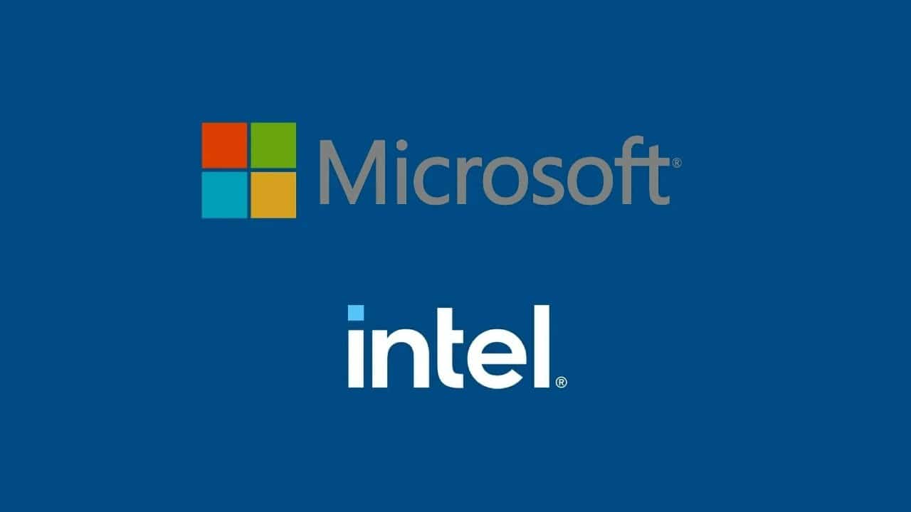 logos da intel e da microsoft