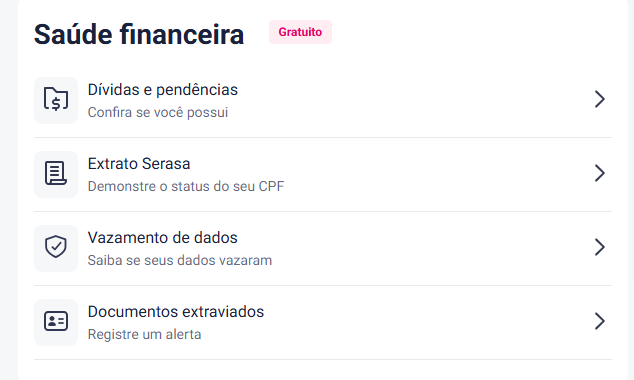 consulta serasa score grátis