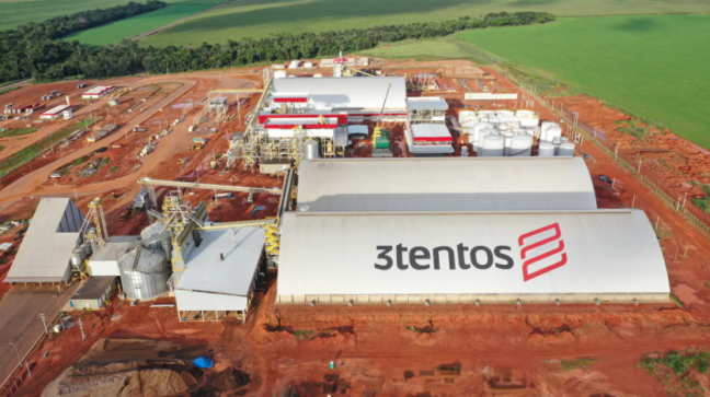 3tentos (TTEN3) inicia operação de primeira usina de etanol de milho em Mato Grosso