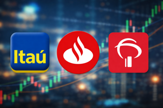 Itaú (ITUB4), Bradesco (BBDC4) e Santander (SANB11) disparam com alívio global