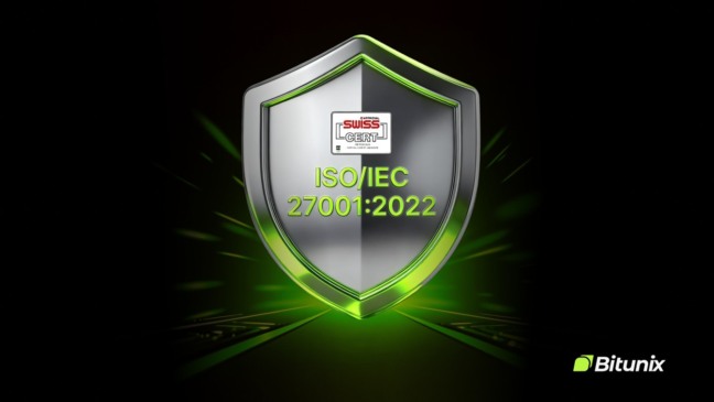 Bitunix Exchange Conquista a Certificação ISO 27001:2022, Reforçando a Forte Proteção dos Dados dos Usuários