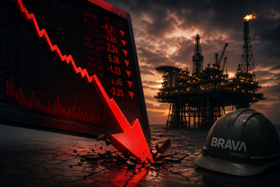 Ação perde força e Brava (BRAV3) cai 4% após oferta da Ecopetrol e downgrade do Morgan
